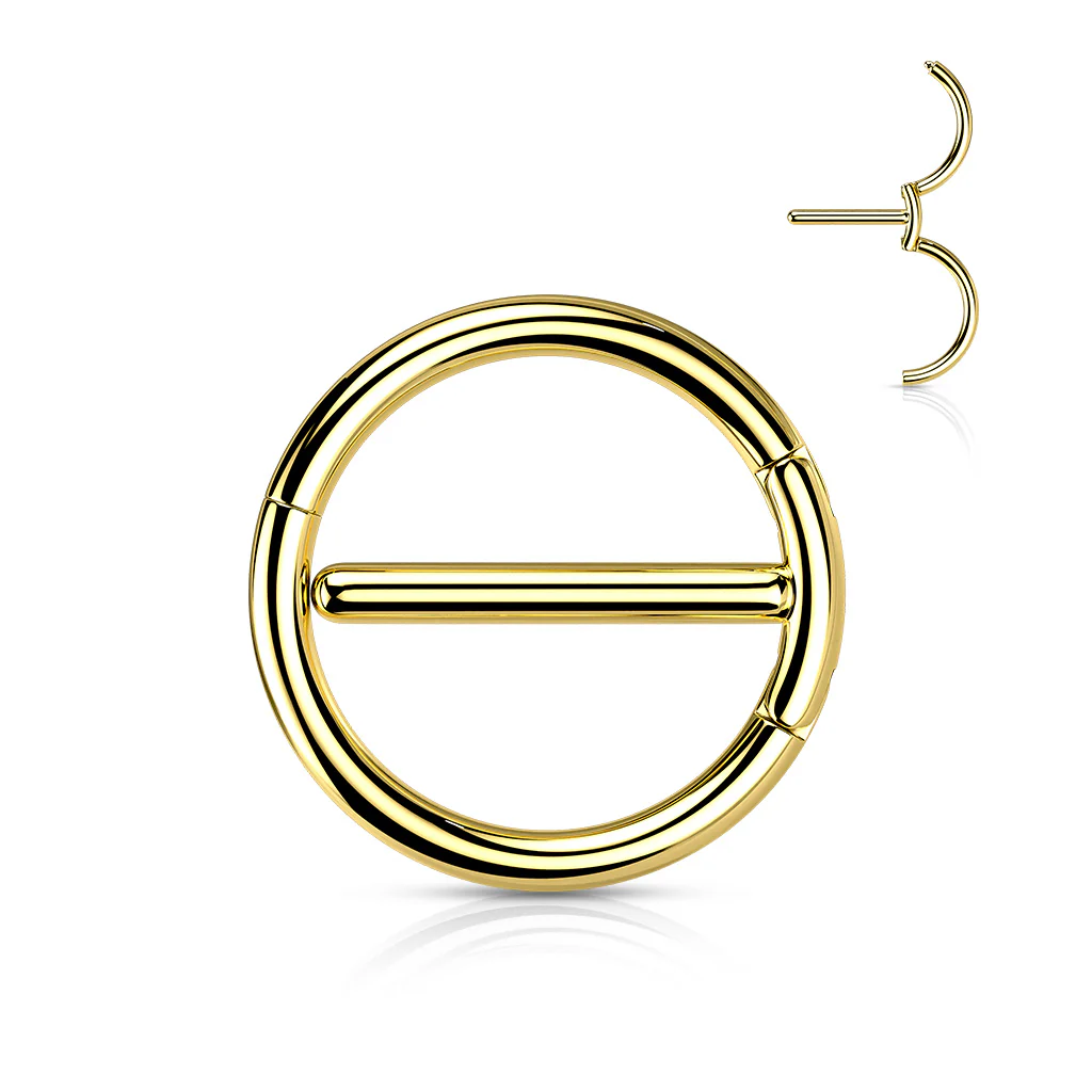 Pair Surgical Steel Dual Hinge Nipple Rings - Image 8