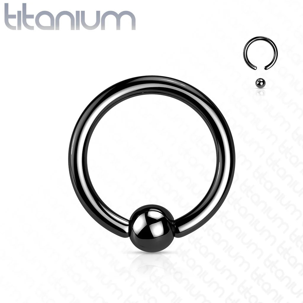Implant Grade Titanium Basic Captive Bead Ring Cartilage Tragus - Image 4
