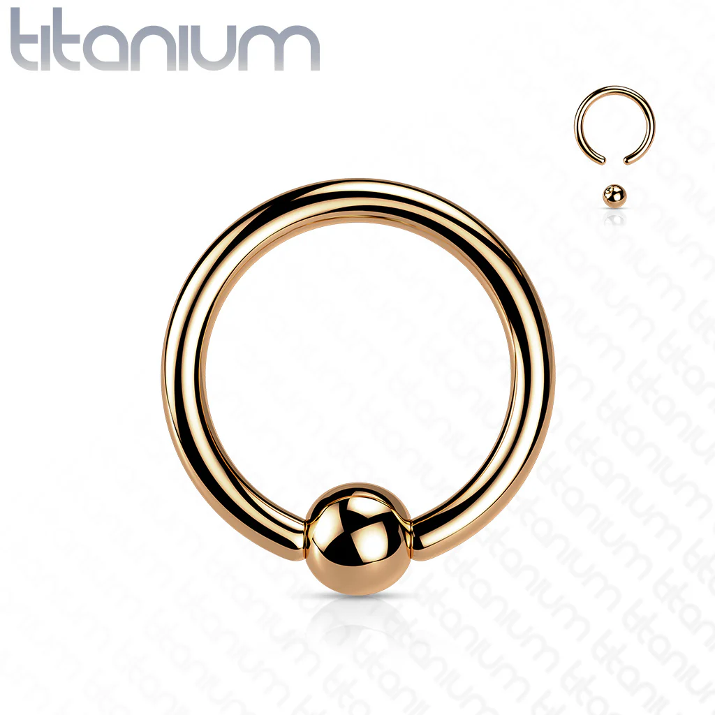 Implant Grade Titanium Basic Captive Bead Ring Cartilage Tragus - Image 5