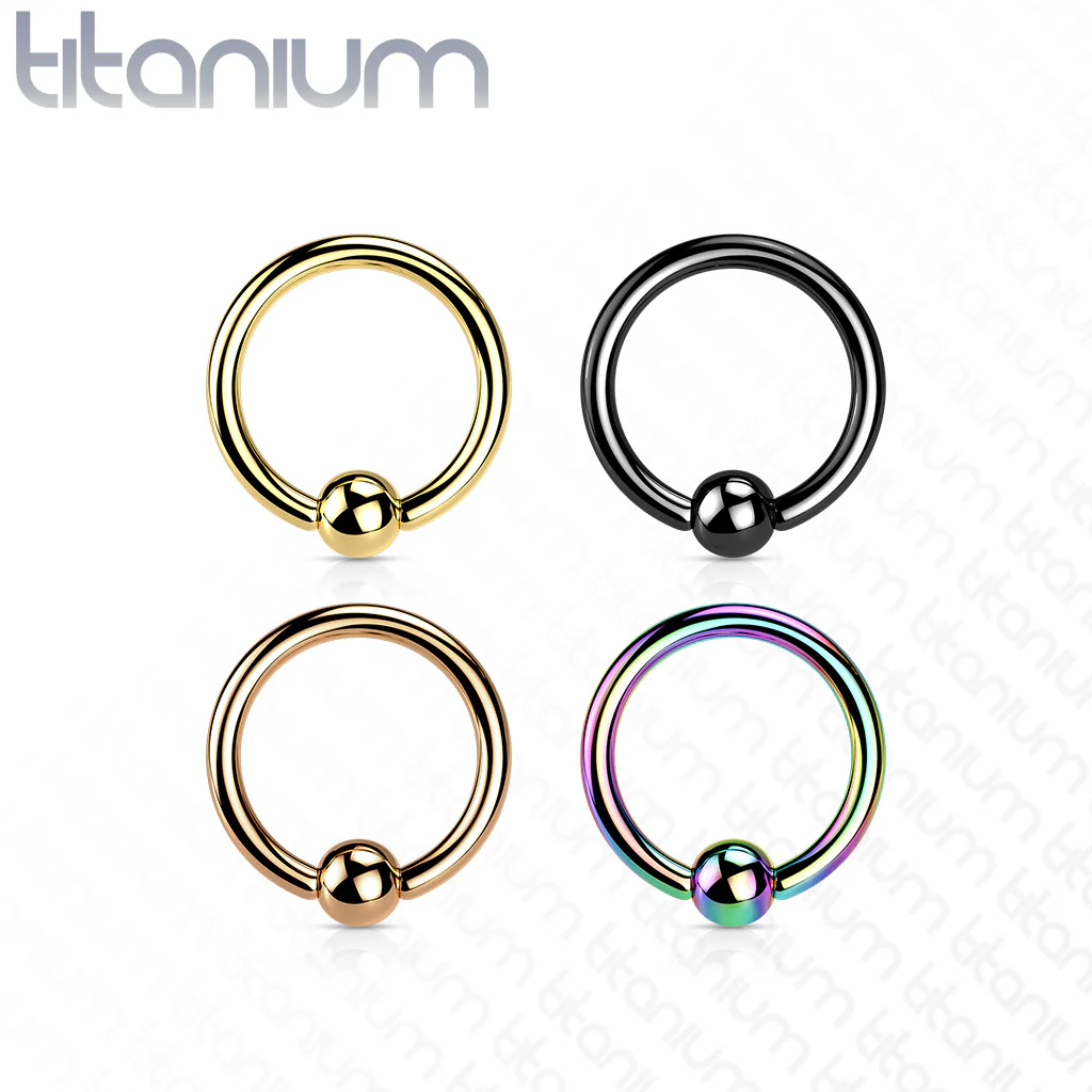 Implant Grade Titanium Basic Captive Bead Ring Cartilage Tragus - Image 7