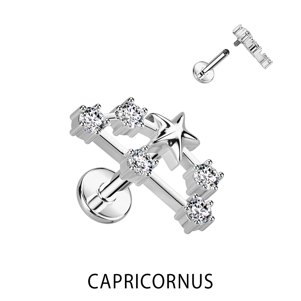 Zodiac Constellation Labret Tragus Helix Ear Cartilage Studs - Image 10