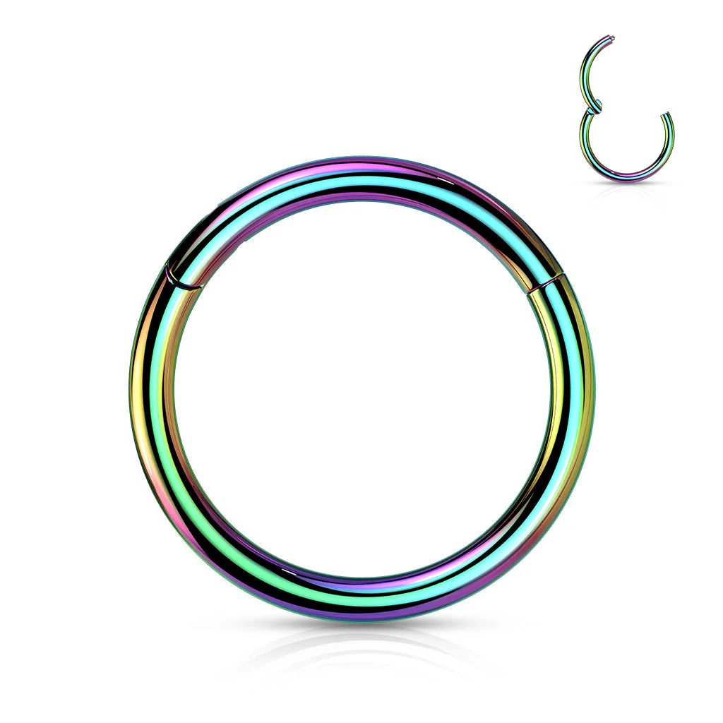 Implant Titanium Hinged Segment Hoop Rings Ear Cartilage 14G - Image 5
