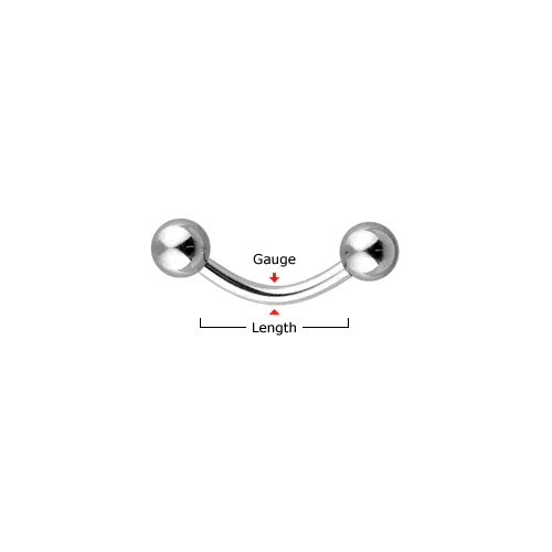 CZ Prong Set Star 316L Surgical Steel Curved Barbells Eyebrow Rings - Image 7