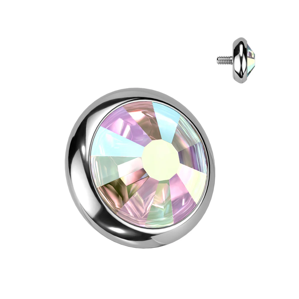 Implant Titanium Flat Crystal Dermal Anchor Top 14G - Image 15