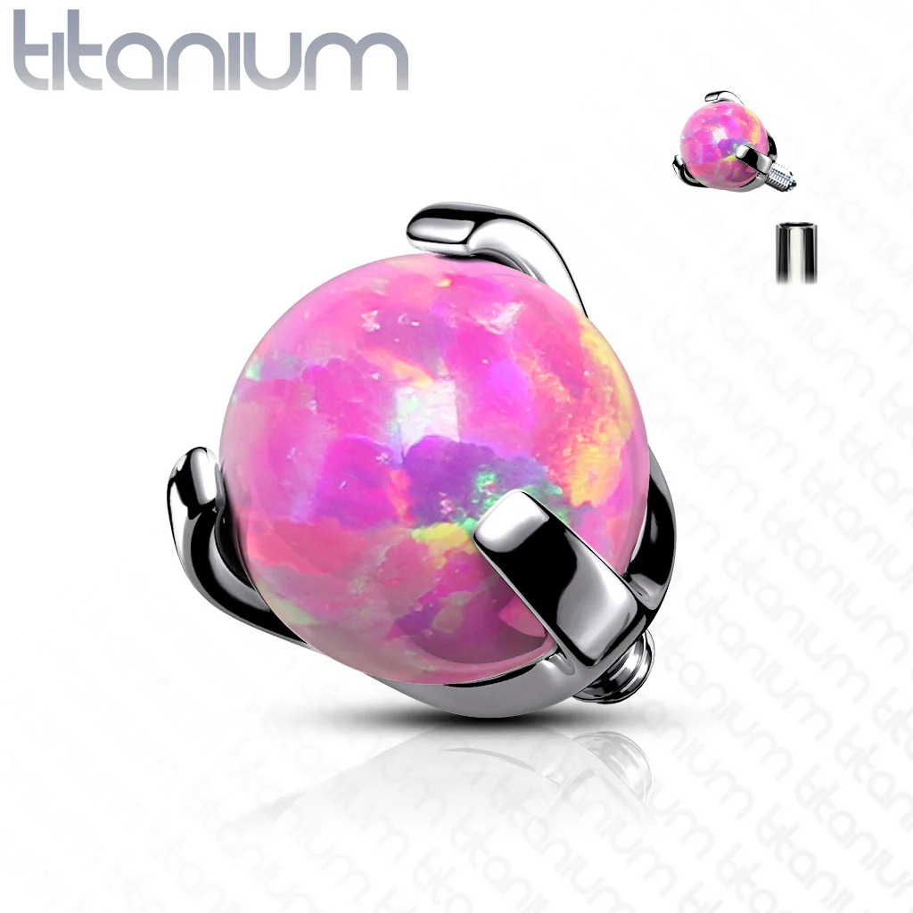 Titanium Claw Opal Top Parts For Lip Eyebrow Dermal - Image 4