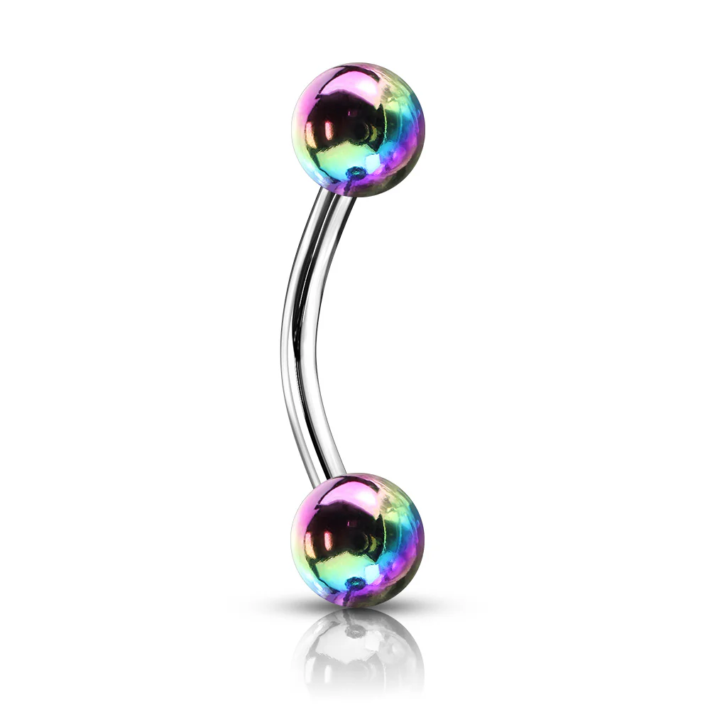 Metallic Pearl Coating Balls 316L Surgical Steel Eyebrow Rings Daith - Image 4