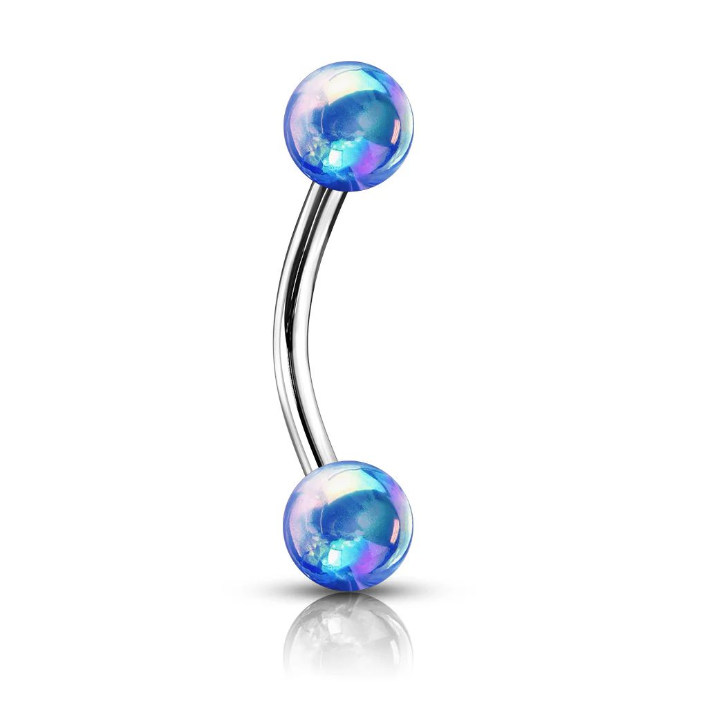 Metallic Pearl Coating Balls 316L Surgical Steel Eyebrow Rings Daith - Image 6