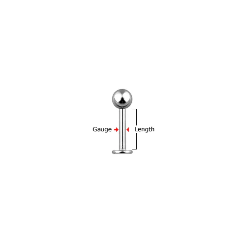 14K Solid Gold Spike Top Labret Monroe Stud - Image 3