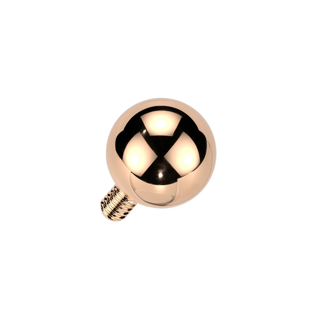 Titanium Internally Threaded Ball Top Dermal Anchor Top Lip Eyebrow - Image 3