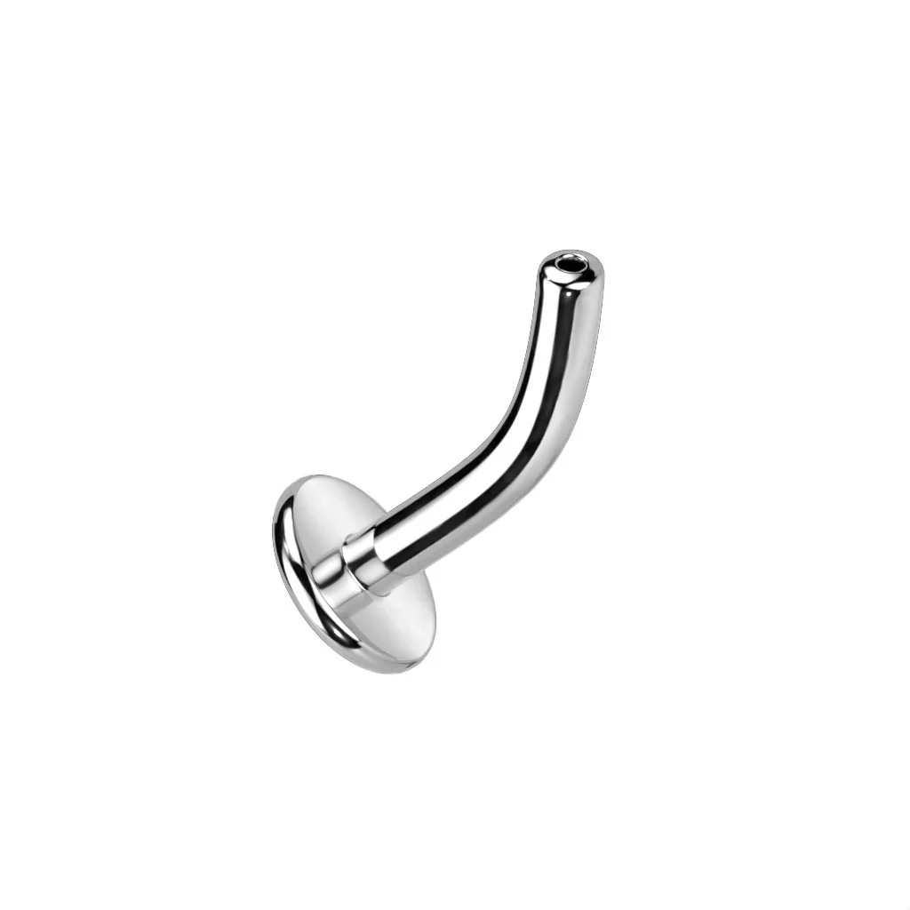 Titanium Threadless Floating Convex Base Snake CZ Belly Button Ring - Image 6