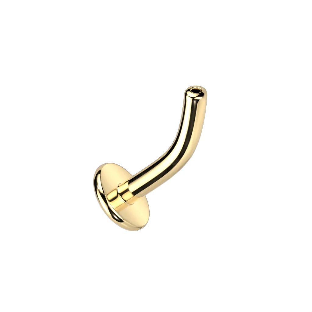 Titanium Threadless Floating Convex Base Snake CZ Belly Button Ring - Image 5
