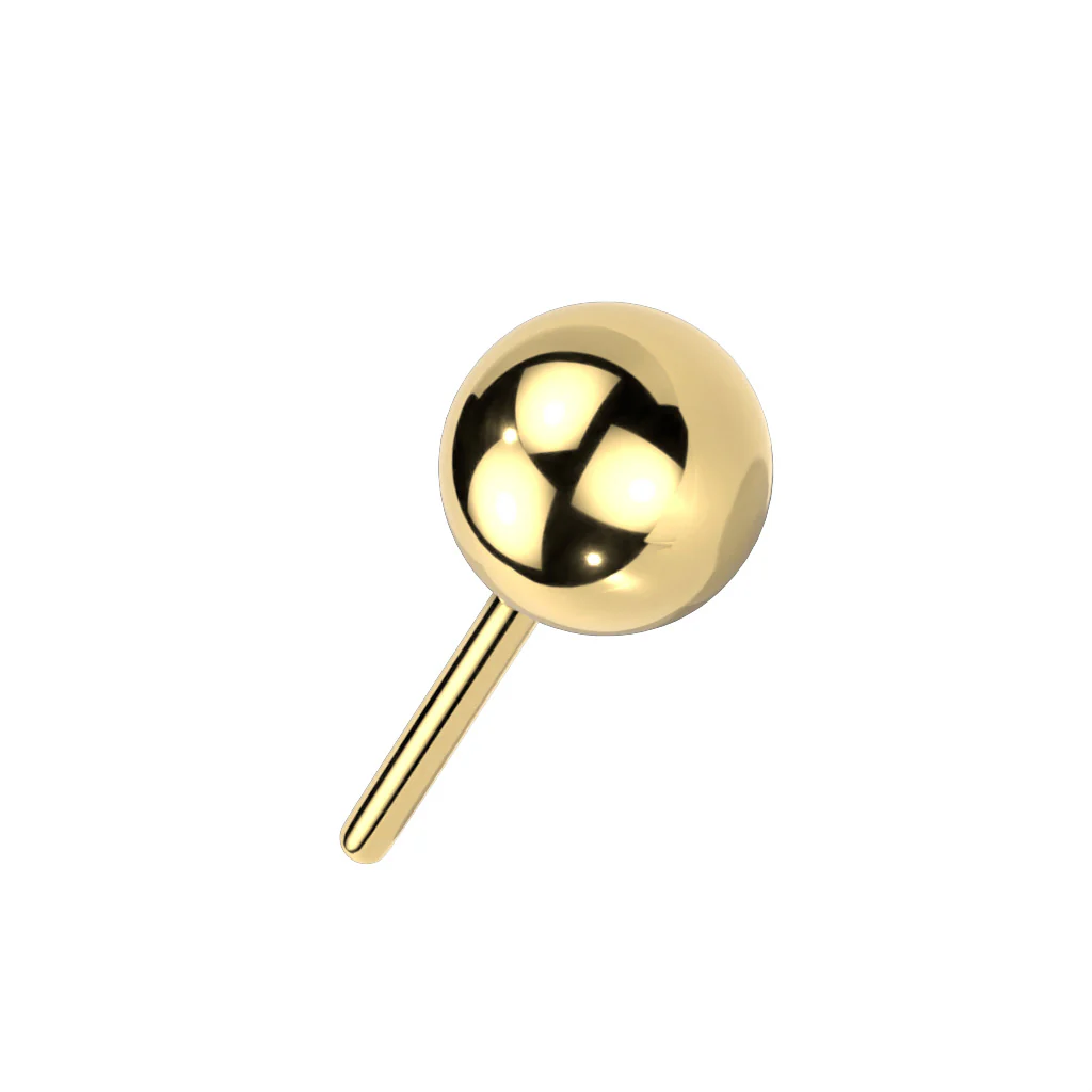Titanium Threadless Push In Ball Top - Image 3